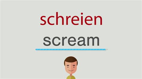 schreien auf englisch|More.